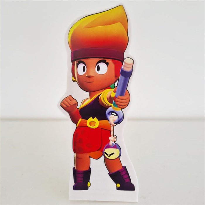 Brawl Stars Amber Temalı Ayaklı Dekoratif Pano 30 cm