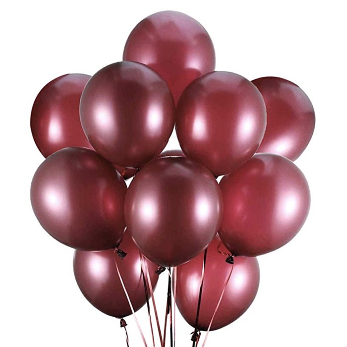 Bordo Baskısız Balon 5’li