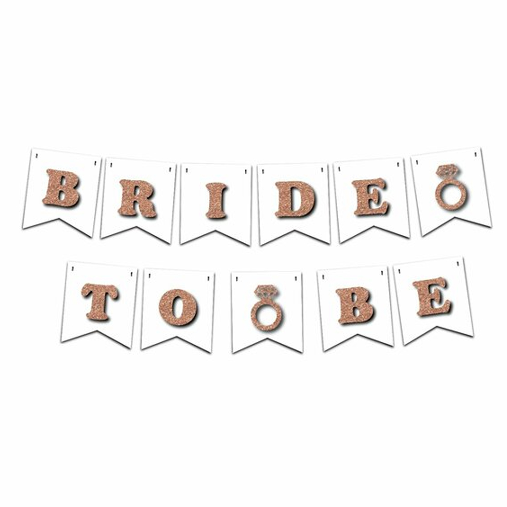 Strafor Bride To Be Rose Beyaz Banner