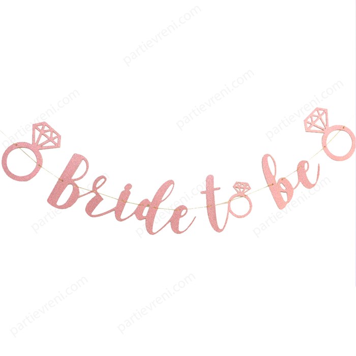 Bride To Be Temalı Rose Banner