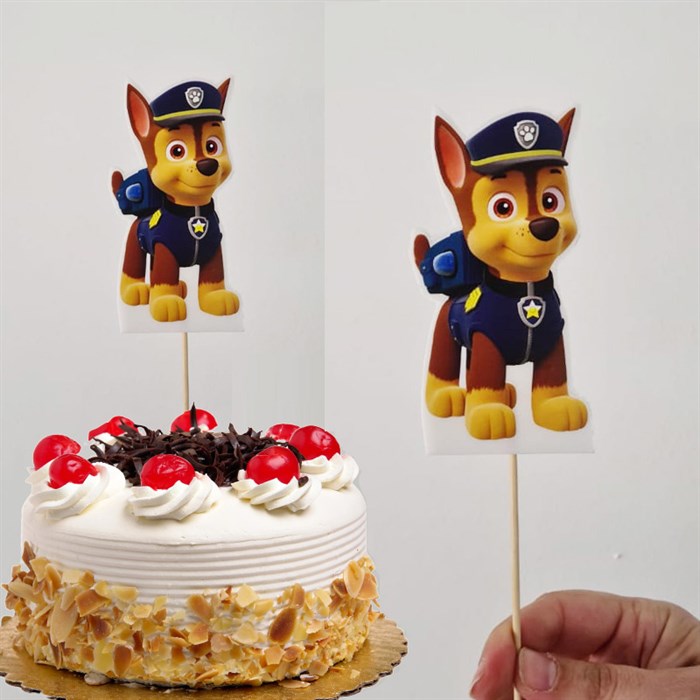 Paw Patrol Temalı Chase Çubuklu Maket Süs