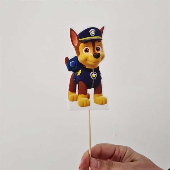 Paw Patrol Temalı Chase Çubuklu Maket Süs