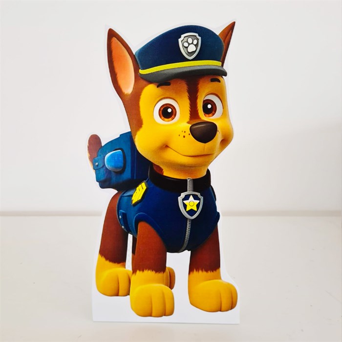 Paw Patrol Chase Temalı Ayaklı Dekoratif Pano 30 cm