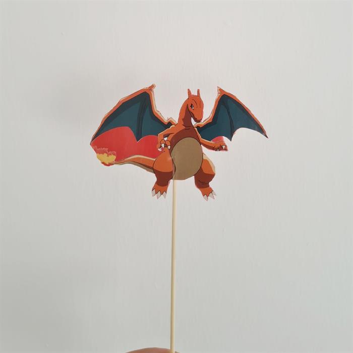 Pokemon Charizard Konseptli Pasta Maket Süsü