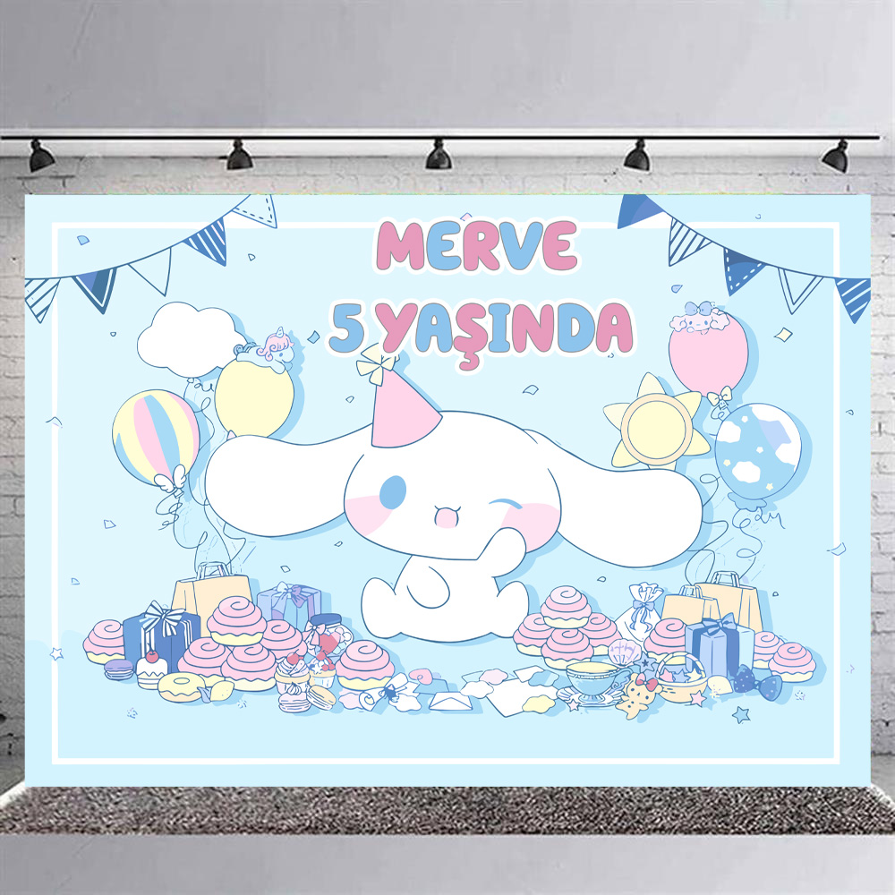 Cinnamoroll Konsepti Kişiye Özel Afiş