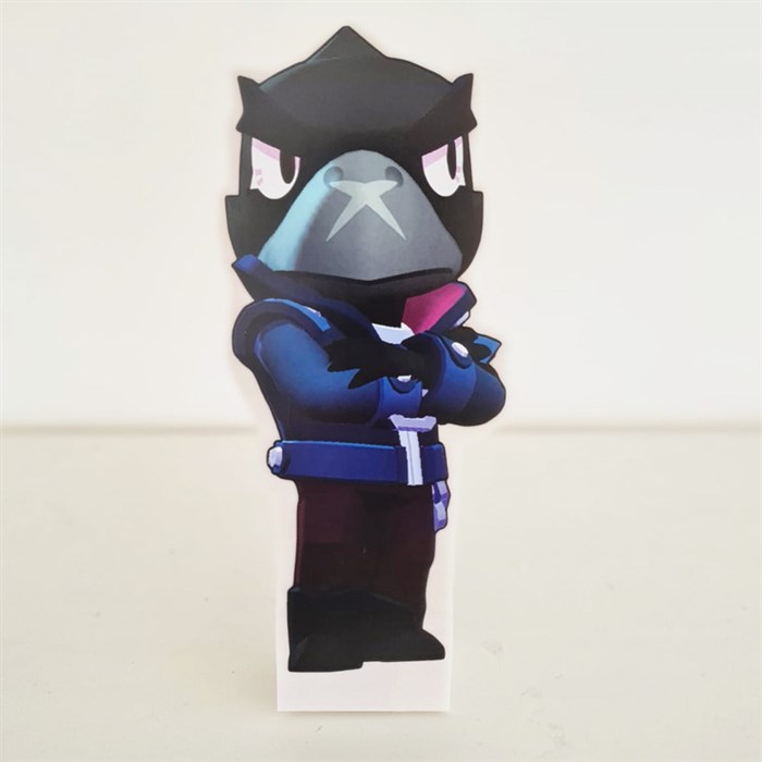 Brawl Stars Crow Temalı Ayaklı Dekor Pano 30 cm