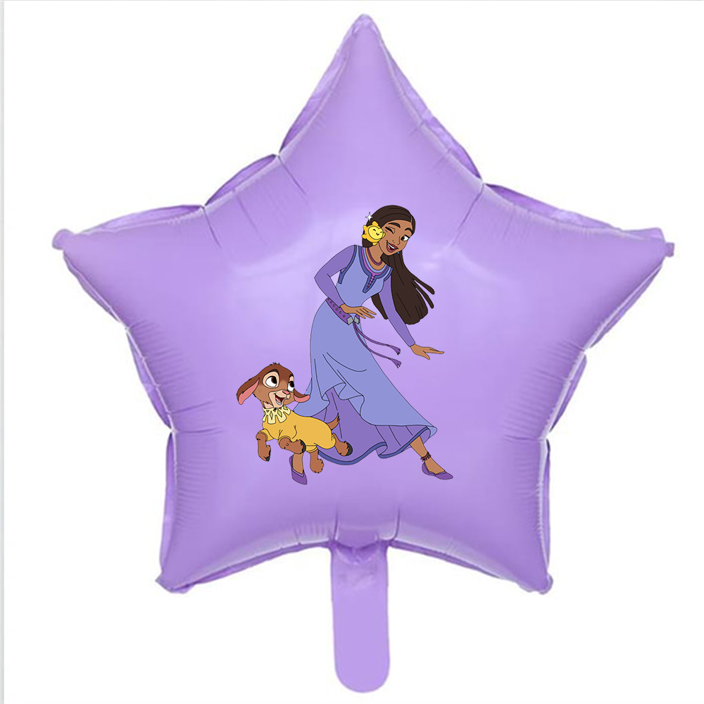 Disney Wish Etiketli Yıldız Folyo Balon