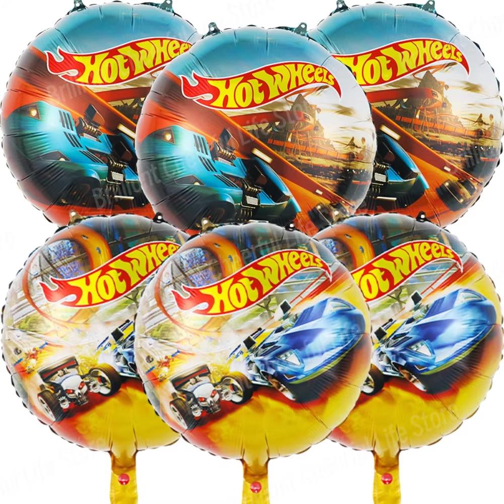 Hot Wheels Konsepti Yuvarlak Folyo Balon