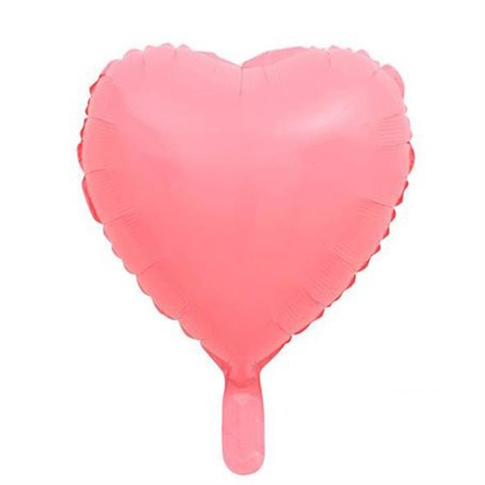 Kalp Pembe Makaron Folyo Balon - 40 cm