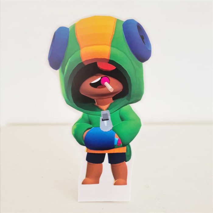 Brawl Stars Leon Temalı Ayaklı Dekoratif Pano 30 cm