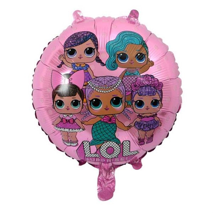 LoL Bebek Temalı Pembe Folyo Balon - 45 Cm