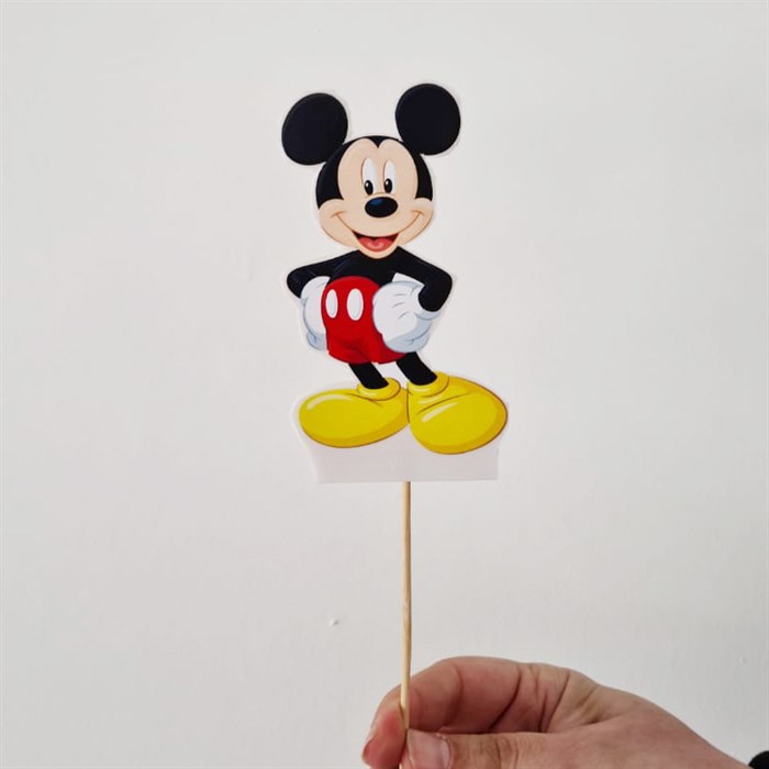 Mickey Mouse Temalı Çubuklu Maket Süs