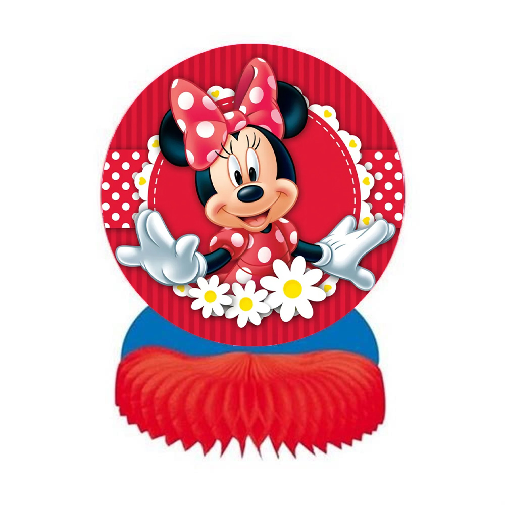 Minnie Mouse Kırmızı Temalı Masa Orta Süsü