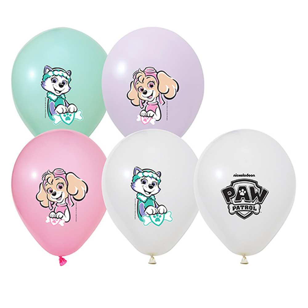 Paw Patrol Skye Konsepti Lateks Balon 5’li