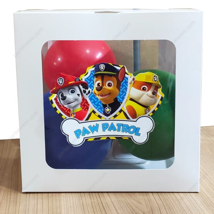 Paw Patrol Konseptli Şeffaf Kutu Seti 25 cm 1 adet