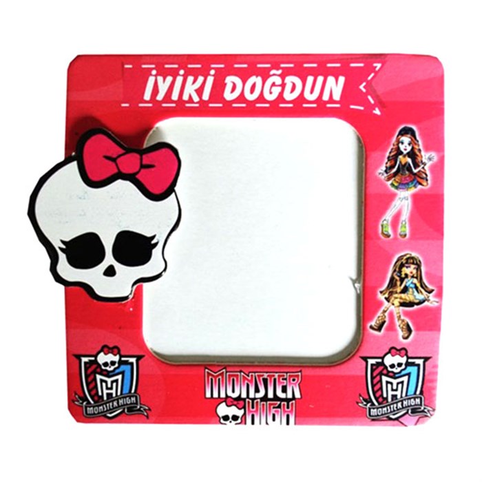 Monster High Doğum Günü konseptli Magnet Çerçeve