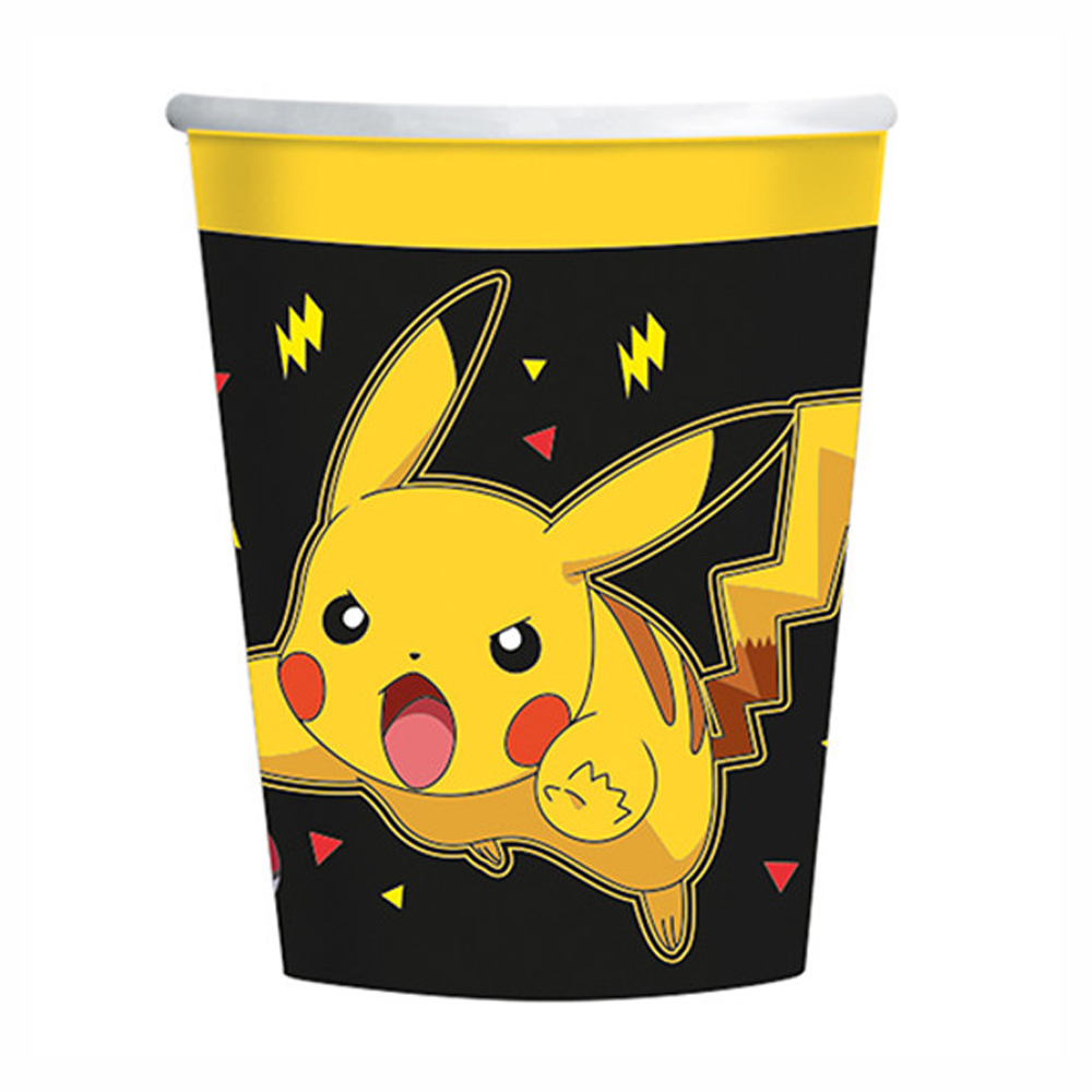 Pokemon Pikachu Konsepti Karton Bardak 8’li