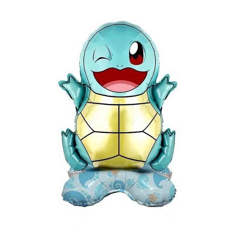 Ayaklı Pokemon Squirtle Temalı Folyo Balon