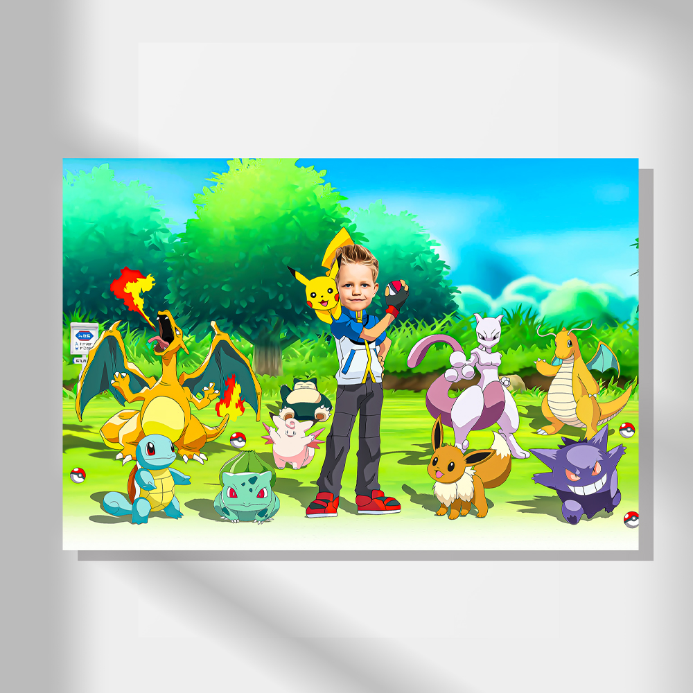 Pokemon Temalı Kişiye Özel Poster