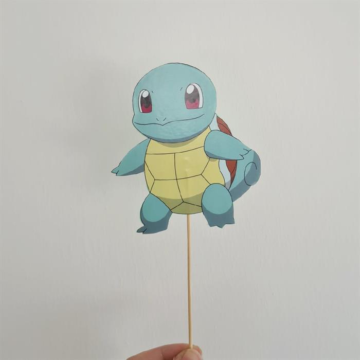 Pokemon Squirtle Konseptli Pasta Maket Süsü