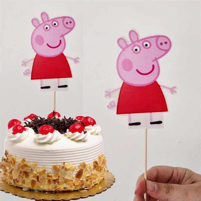 Peppa Pig Temalı Çubuklu Maket Süs