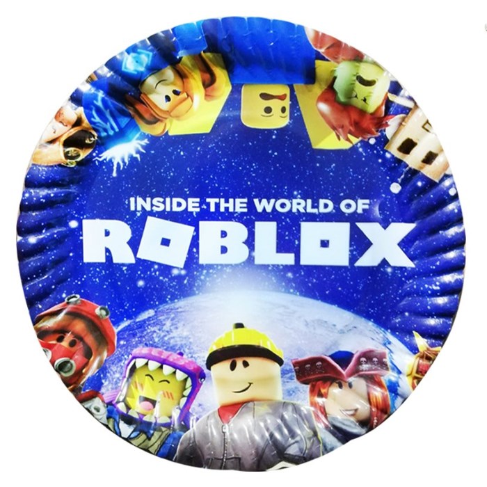 Roblox Temalı Karton Tabak 8 Adet 23 cm