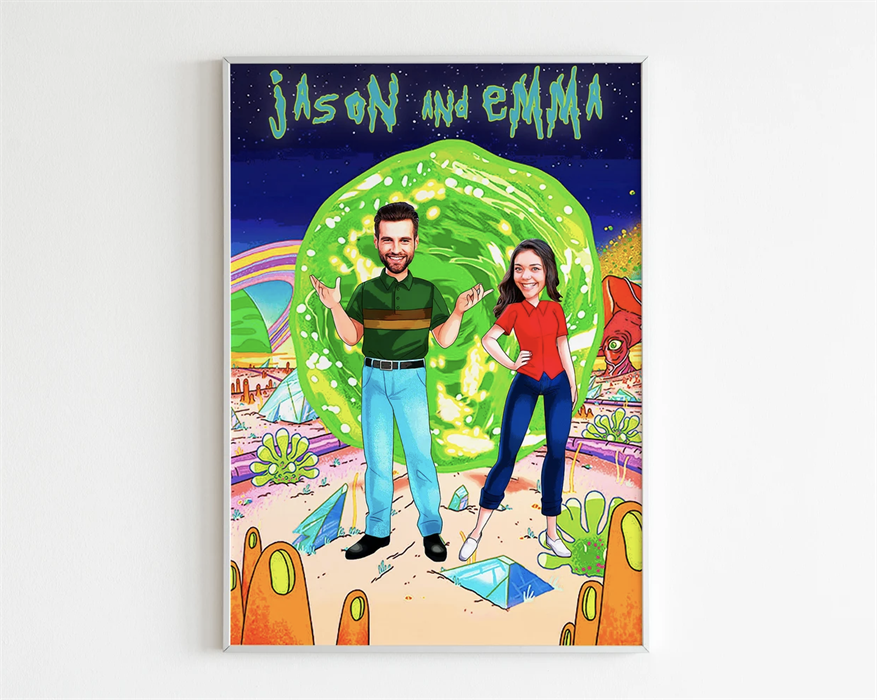 Rick and Morty  Poster - Kişiye Özel