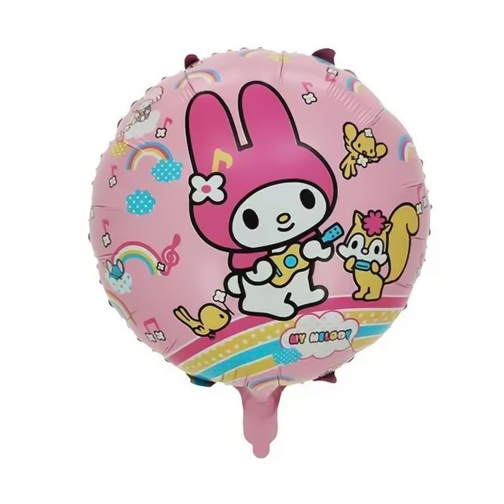 My Melody Konsepti Yuvarlak Folyo Balon