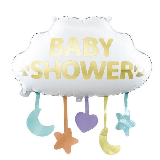 Baby Shower Yazılı Bulut Folyo Balon