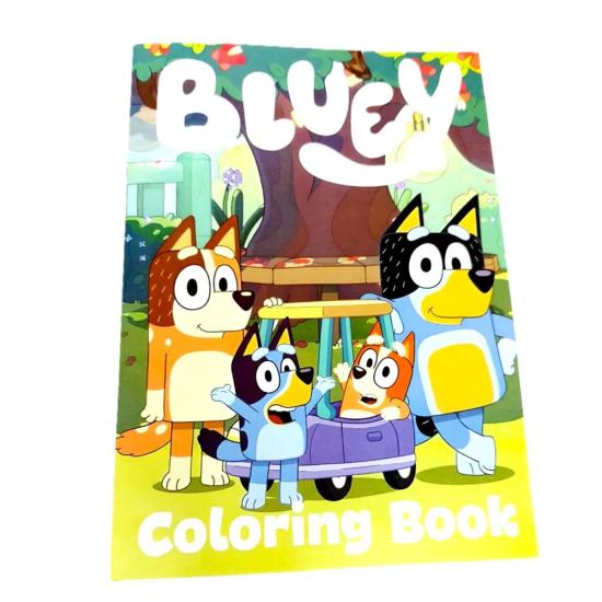 Bluey Konseptli 1 Adet Boyama Kitabı 