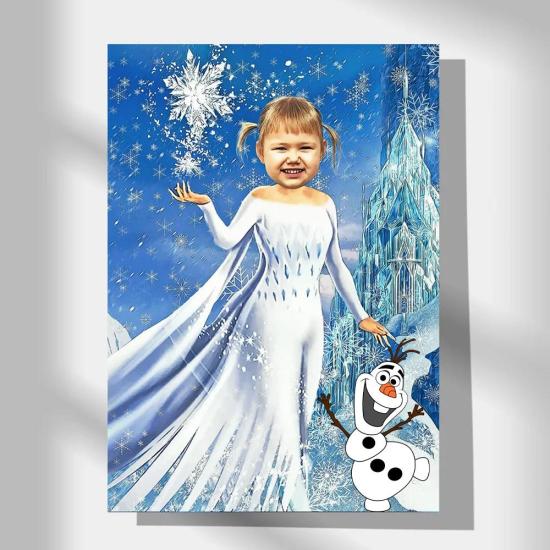 Frozen Elsa Konsepti Kişiye Özel Poster