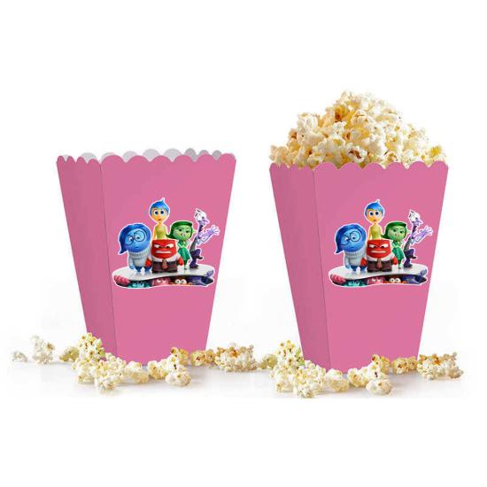 Inside Out Ters Yüz Konseptli Pembe Popcorn Kutusu