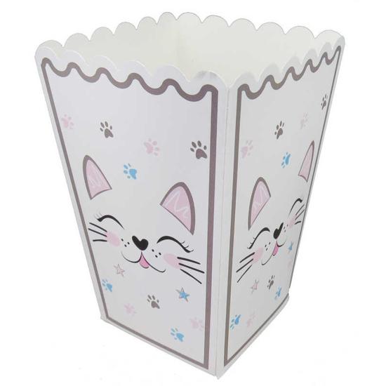 Miss Cat Kedi Temalı Mısır Popcorn Kutusu 5’li