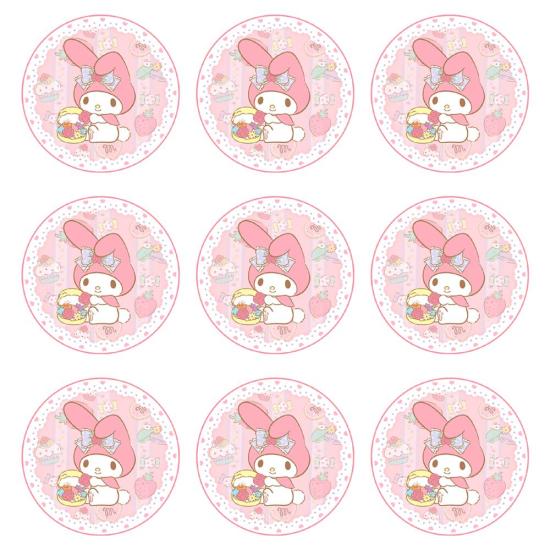 My Melody Temalı Etiket 5 cm 10 Adet