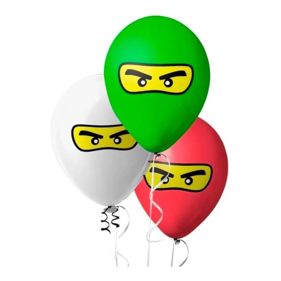 Ninjago Temalı Lateks Balon 5 Adet