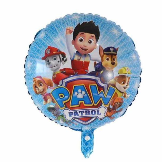 Paw Patrol Temalı Yuvarlak Folyo Balon - 43 Cm