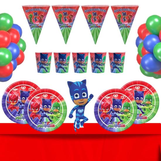 PJ Mask Temalı Doğum Günü Seti 8 Kişilik