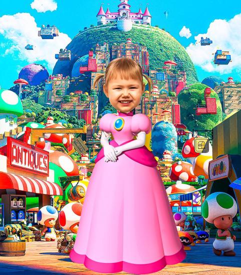 Super Mario Prenses Peach Kişiye Özel Poster