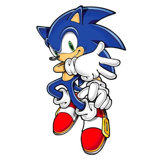 Sonic Konseptli Sticker 12 cm 1 adet