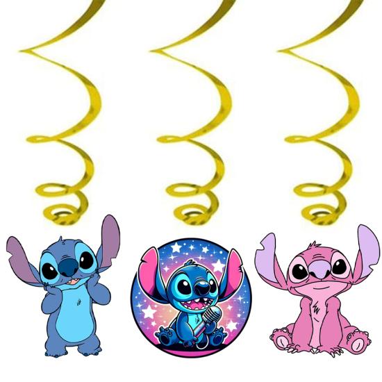 Stitch Temalı Sarkıt Asma İp Süs 3’lü