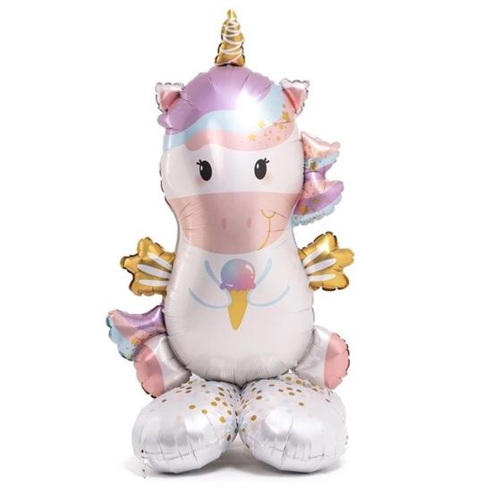 Unicorn Konsepti Ayaklı Folyo Balon