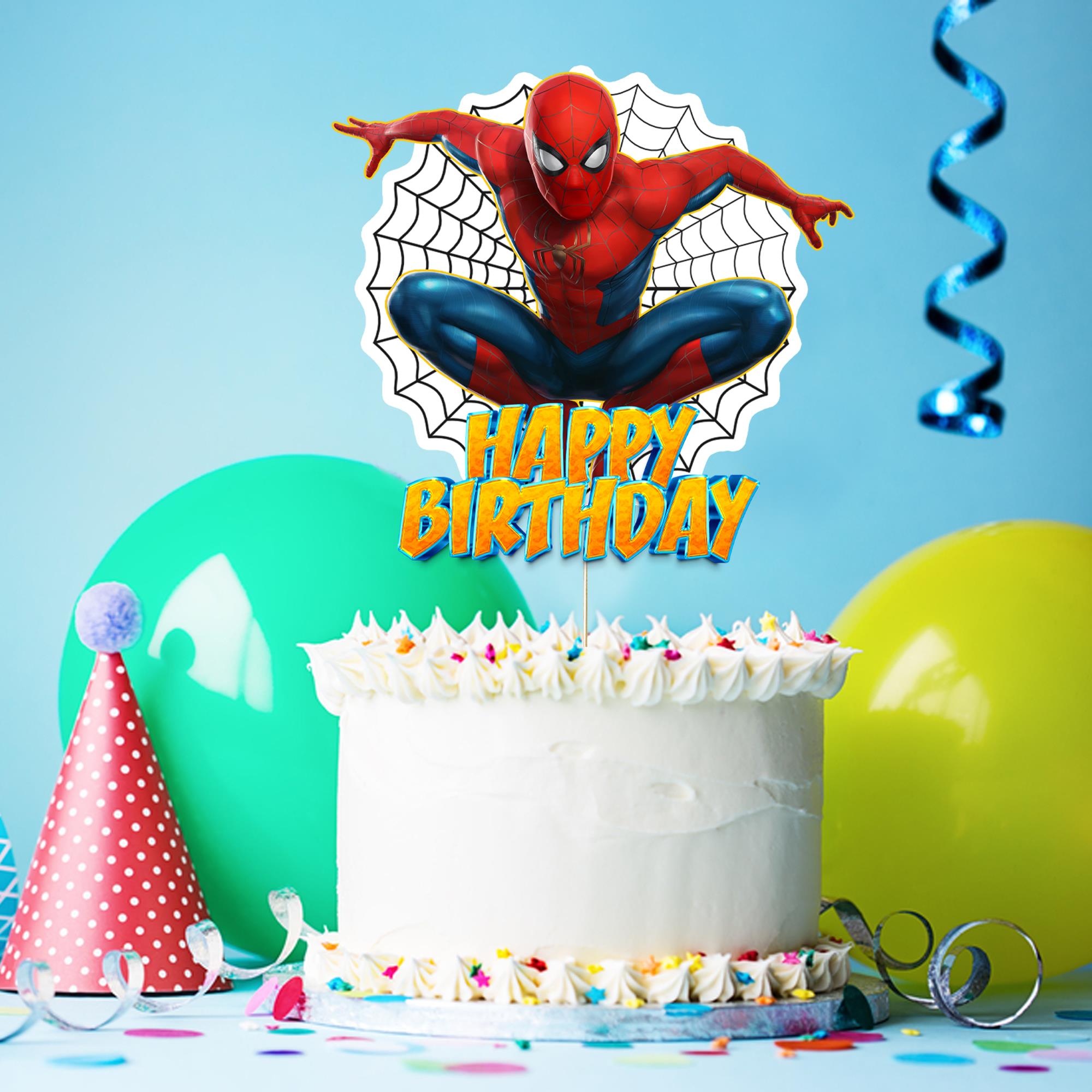 Spiderman Temalı Doğum Günü Seti 16 Kişilik