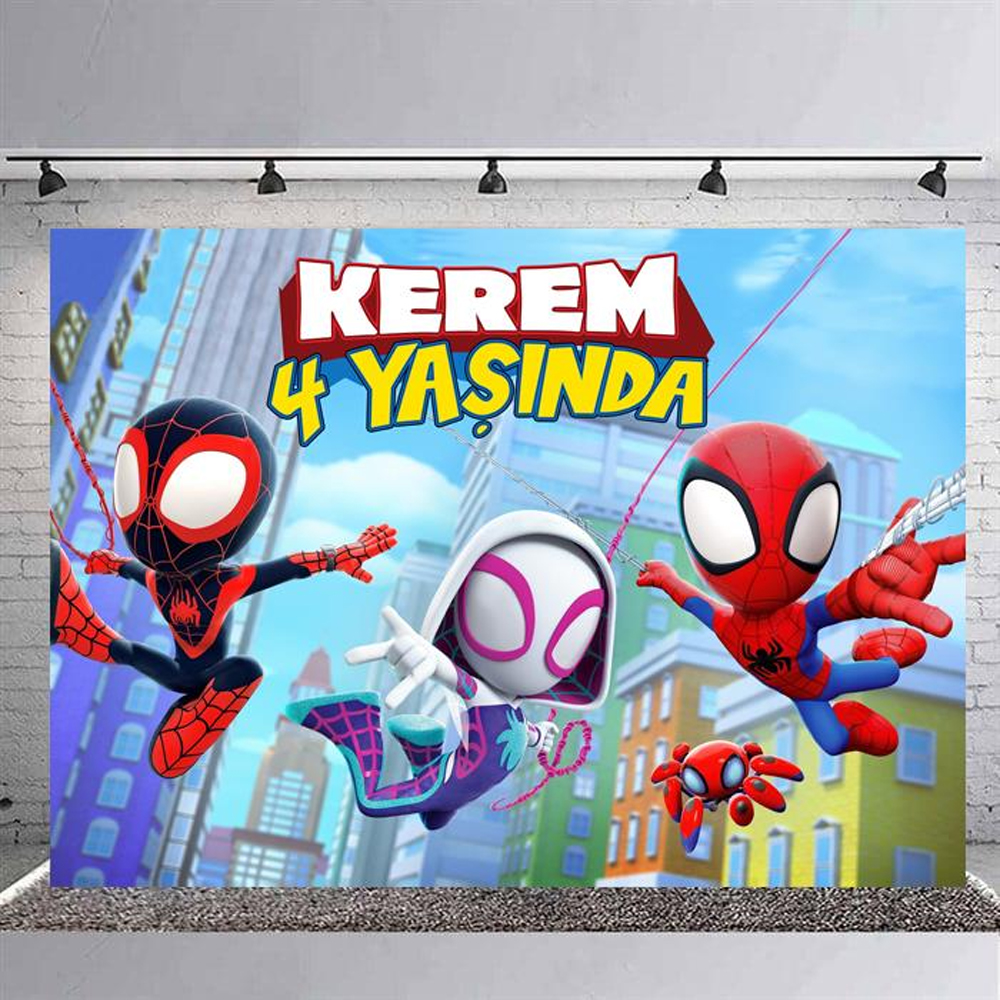 Spidey Ve Arkadaşları Konsepti Kişiye Özel Afiş