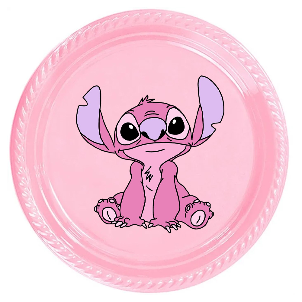 Stitch Temalı Pembe Tabak 5’li