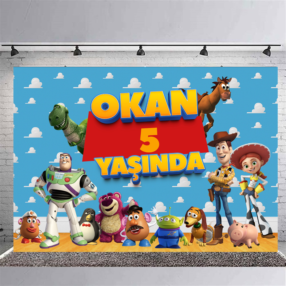 Toy Story Konsepti Kişiye Özel Doğum Günü Afişi