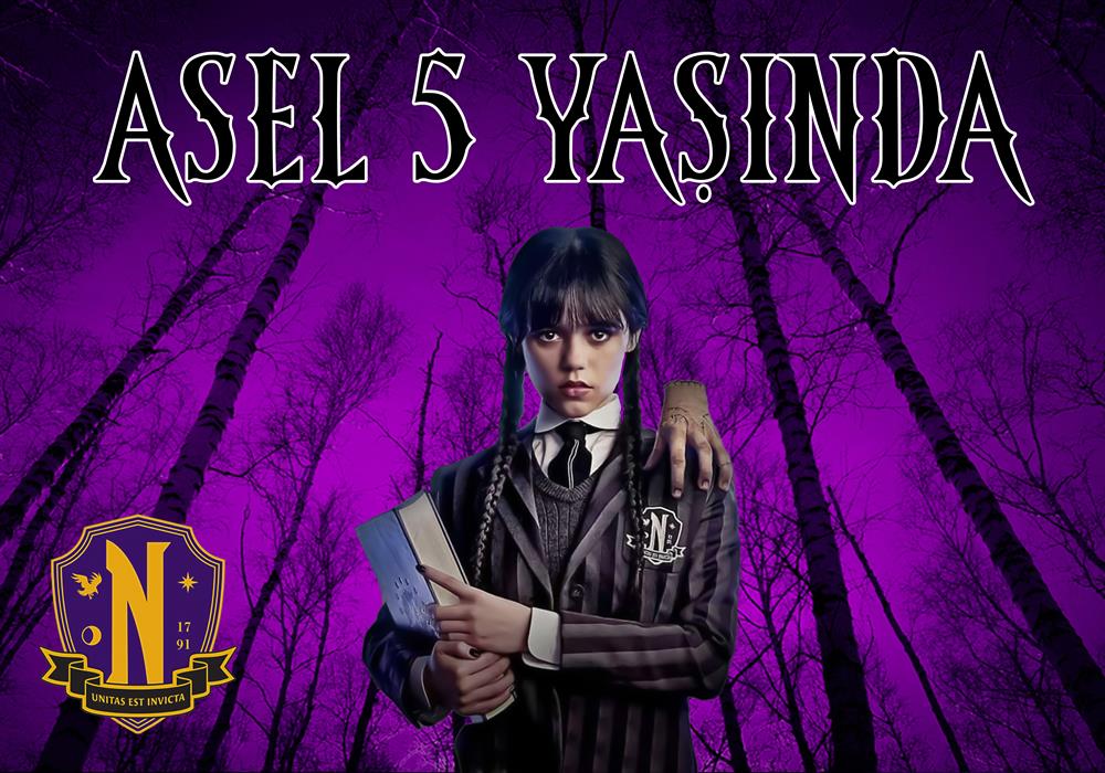 Wednesday Addams Doğum Günü Afişi